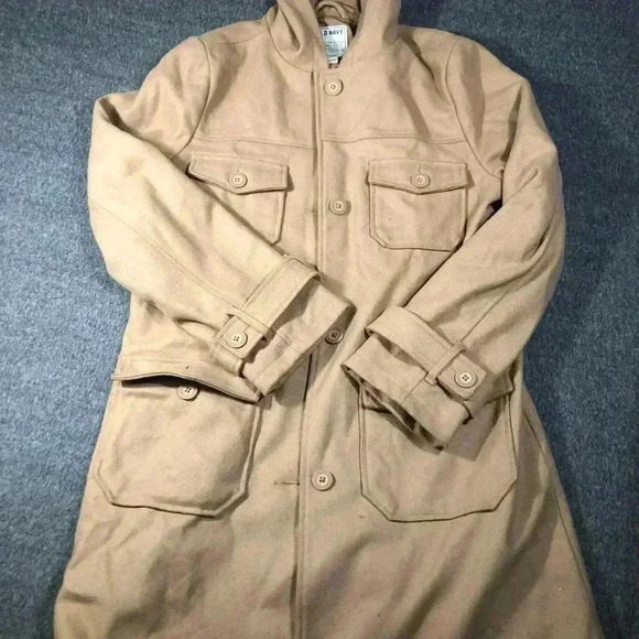 Old navy wool large trench coat - Picture 1 of 5